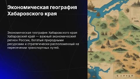 экономическая география хабаровского края