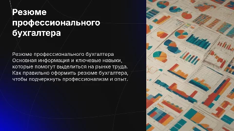 Резюме бухгалтера