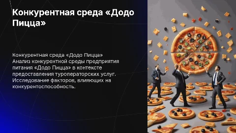 Конкурентная среда «Додо Пицца»: анализ и рекомендации