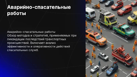 Обзор аварийно спасательных работ при ликвидации происшествий