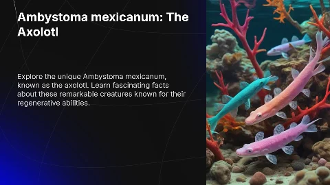 Ambystoma mexicanum: аксолотли и интересные факты