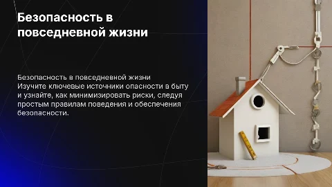 Безопасность в быту: источники опасности и правила поведения
