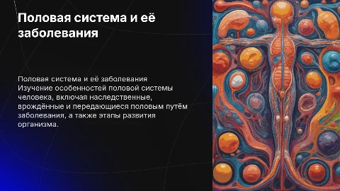 Половая система человека: заболевания и развитие организма