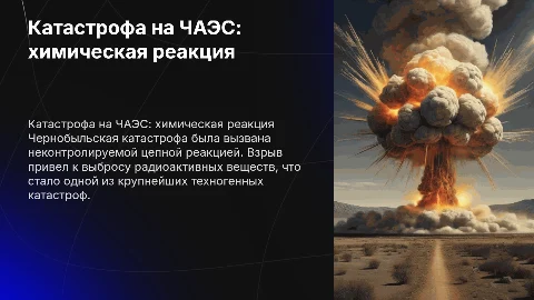 Катастрофа в Чернобыле: химическая реакция и её последствия