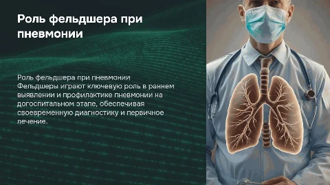 Роль фельдшера в профилактике и лечении пневмонии