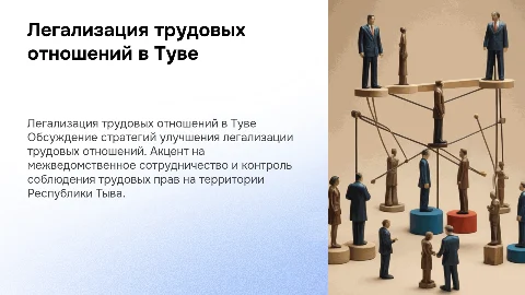 Презентация к заседанию комиссии по легализации труда в Туве