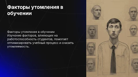 факторы влияющие на работоспособность и утомление в учебном процессы