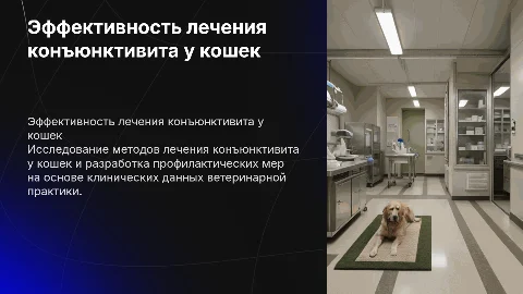 Эффективность лечения конъюнктивита у кошек в ветеринарии
