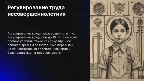 Особенности регулирования труда работников в возрасте до 18 лет