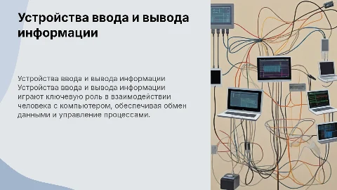 устройства ввода и вывода информации