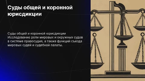 Суды общей юрисдикции: мировой и окружной суды