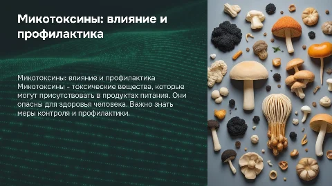 Микотоксины в продуктах питания: влияние и профилактика