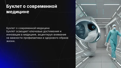 буклет о медецине