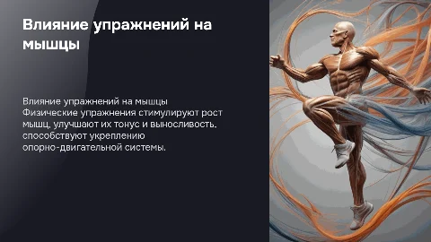 влияние физических упражнений на мышечную систему