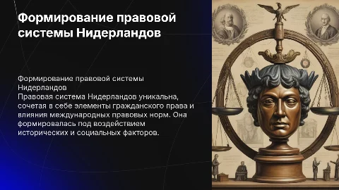 Особенности формирования правовой системы Нидерландов