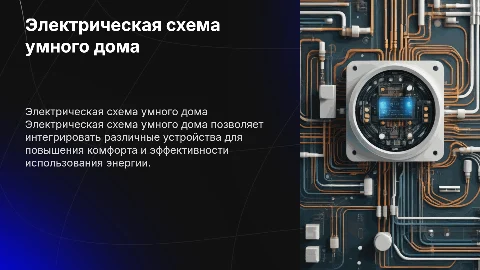 электрическая схема умный дом