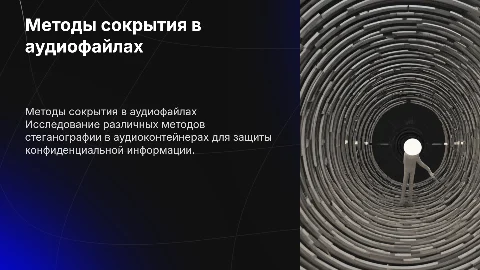 Методы сокрытия информации в аудиоконтейнерах