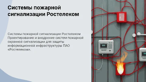Разработка систем пожарной сигнализации для Ростелеком