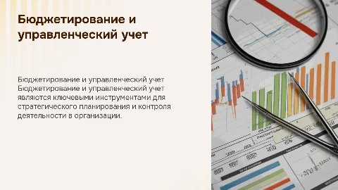 Бюджетирование в организации управленческий учет