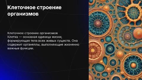клеточное строение организмов