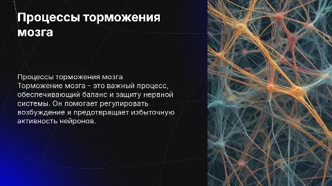 Процессы торможения головного мозга