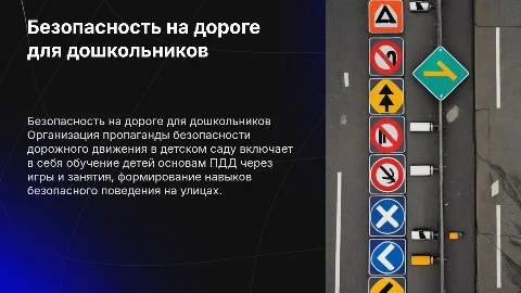 Организация пропаганды безопасности дорожного движения в детском саду