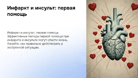 Инфаркт и инсульт. Первая помощь
