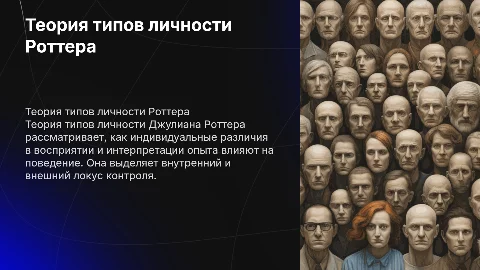 Теория типов личности по Д. Роттеру: Расширенное описание