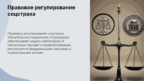 Правовое регулирование обязательного социального страхования