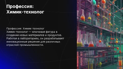 реклама профессии химик технолог