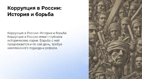 коррупции. Понятие коррупция. История коррупции в России. Коррупция и борьба с ней в России