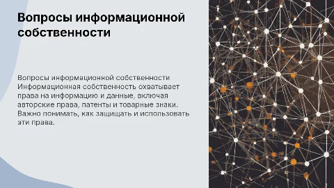 вопросы информационной собственности