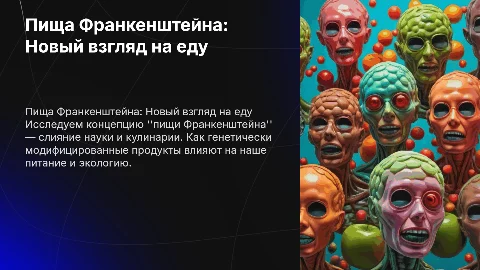 пища франкенштейна