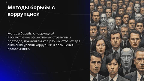 Методы борьбы с коррупцией в разных странах