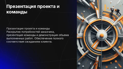 Презентация проекта: потребности заказчика и команда