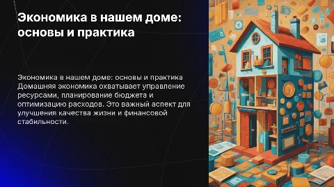 Экономика в нашем доме