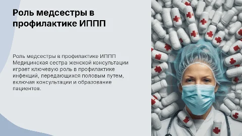 Профессиональная деятельность медсестры в профилактике ИППП
