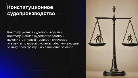Конституционное судопроизводство и административный процесс