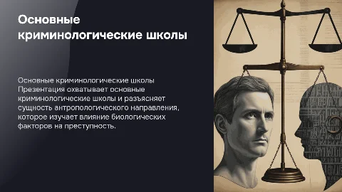 Краткая характеристика криминологических школ и антропология