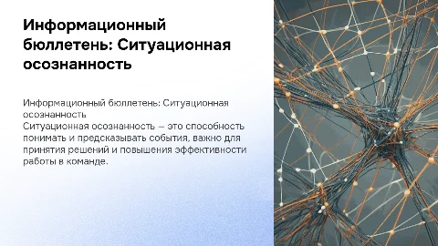 Информационный бюллетень по ситуационной осознанности