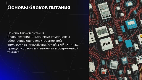 Презентация про блоки питания