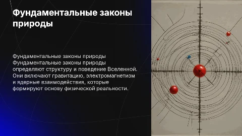 Фундаментальные законы природы