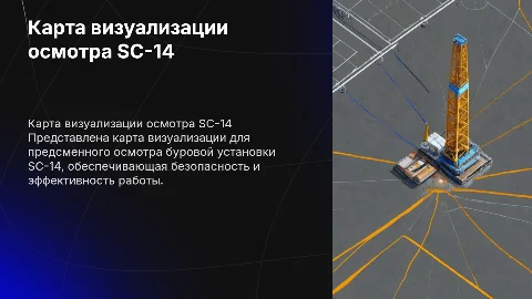 карта визуализации предсменного осмотра буровой установки SC-14