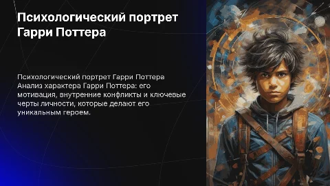 Психологический портрет Гарри Поттера