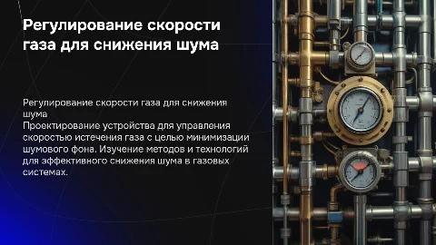 Презентация по разработке регулятора скорости истечения газа