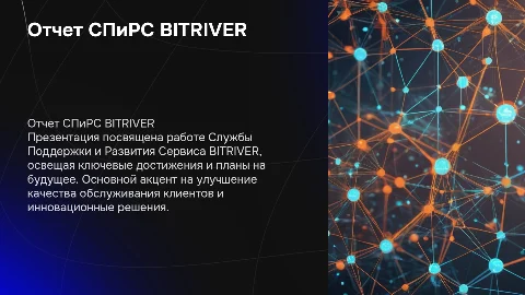 Отчет СПиРС (Служба Поддержки и Развития Сервиса) BITRIVER
