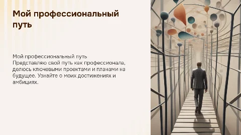 Презентация себя как профессионала: мой путь и планы