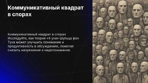 Как «Коммуникативный квадрат» поможет в спорах?