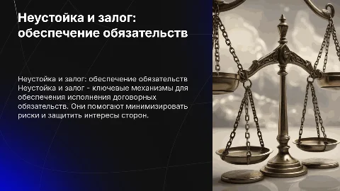 Неустойка и залог как способы обеспечения обязательств