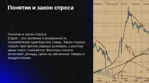 Понятие спроса и закон спроса: факторы влияния